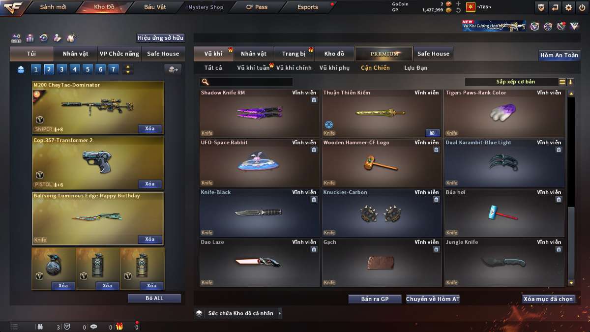 shop acc cf uy tin gia re